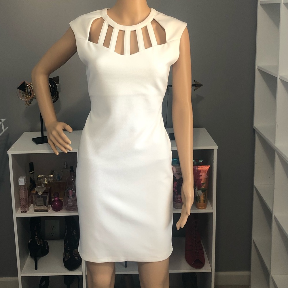 Kardashian Kollection out-out neckline dress